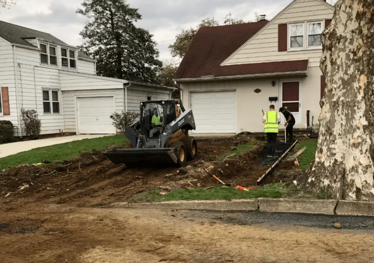 Driveway removal in preparation for a new concrete driveway